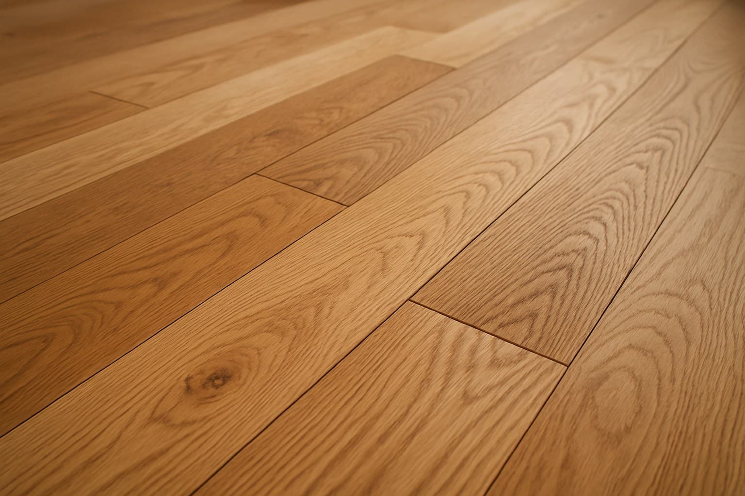 Close-up of hardwood flooring planks showing grain and species texture