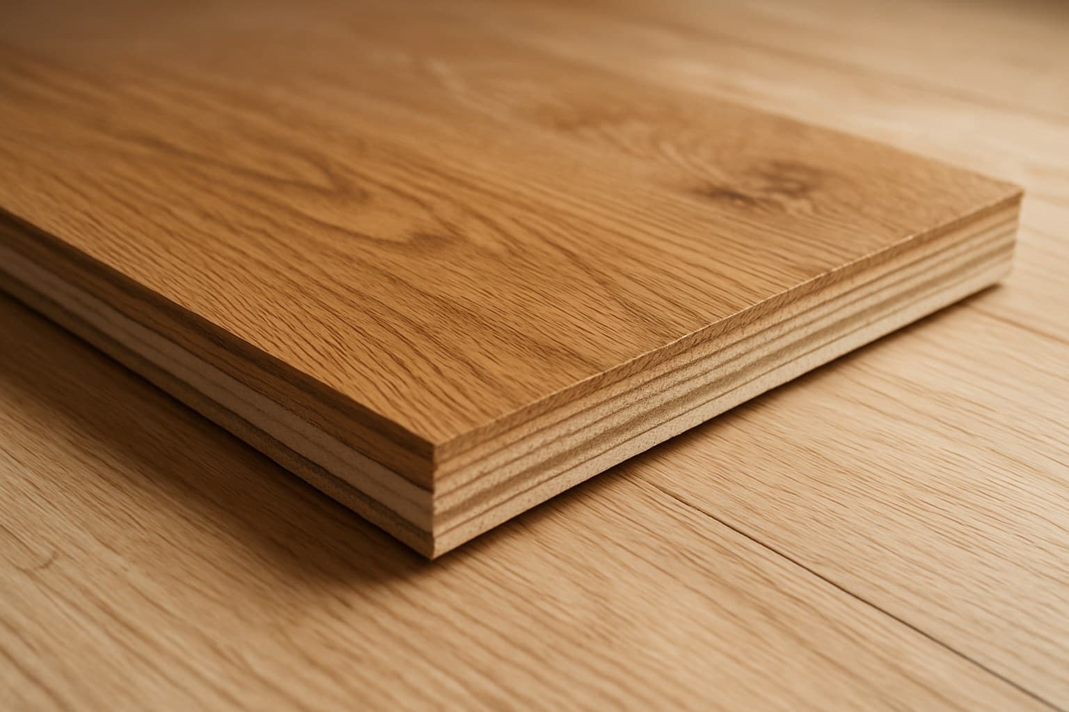 Sawn wood veneer plank illustrating the real wood surface of engineered hardwood