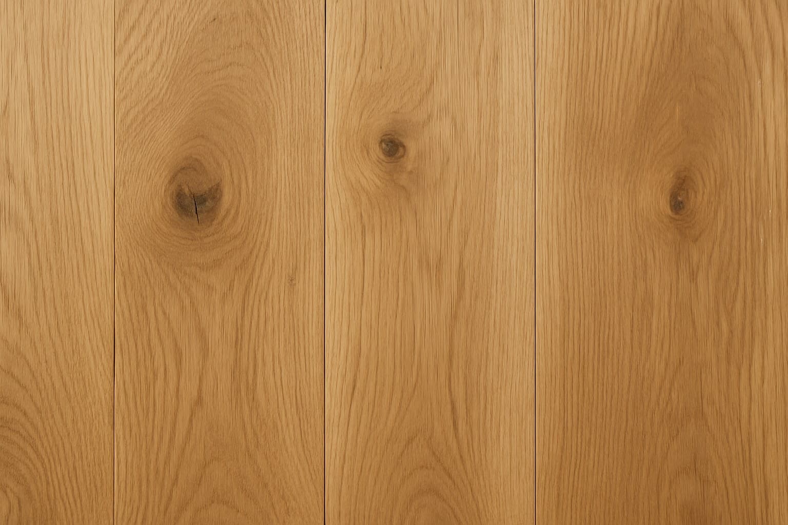 Close-up of oak wood grain showing knots and cut variation across grades